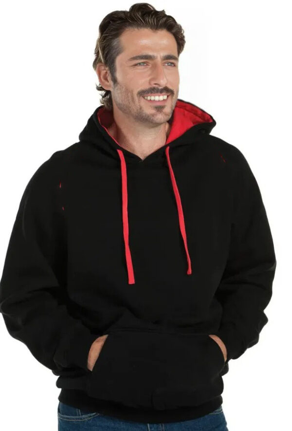 Ring Spun Cotton Contrast Pullover Hoodies